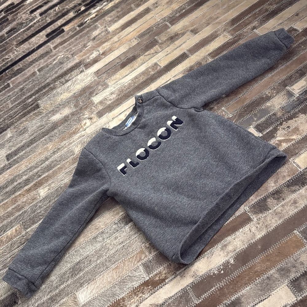 Like-New Jacadi lined sweatshirt 36mos